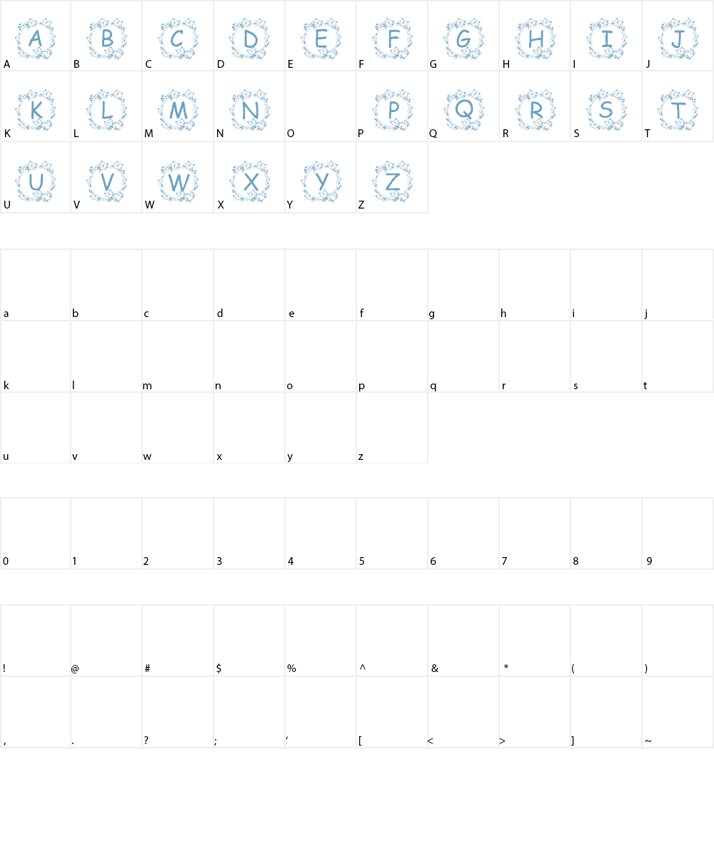 Jenna's Kitties Font Character